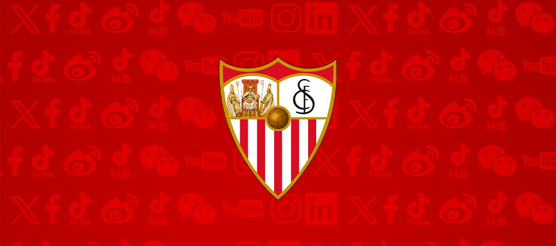 Sevilla FC, third club in the world in terms of social media follower growth in the last year