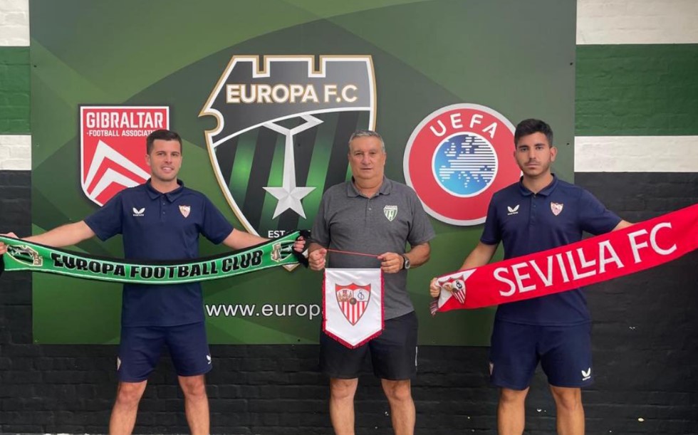 Coaches of Sevilla FC Academy  carried a clinic at the Europa FC Academy
