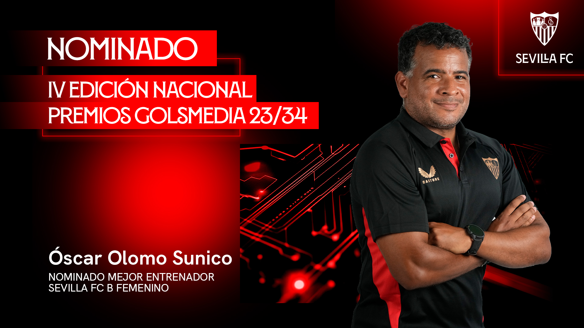 Óscar Olomo, nominado a mejor entrenador de la temporada 2023-2024 en los IV Premios Golsmedia